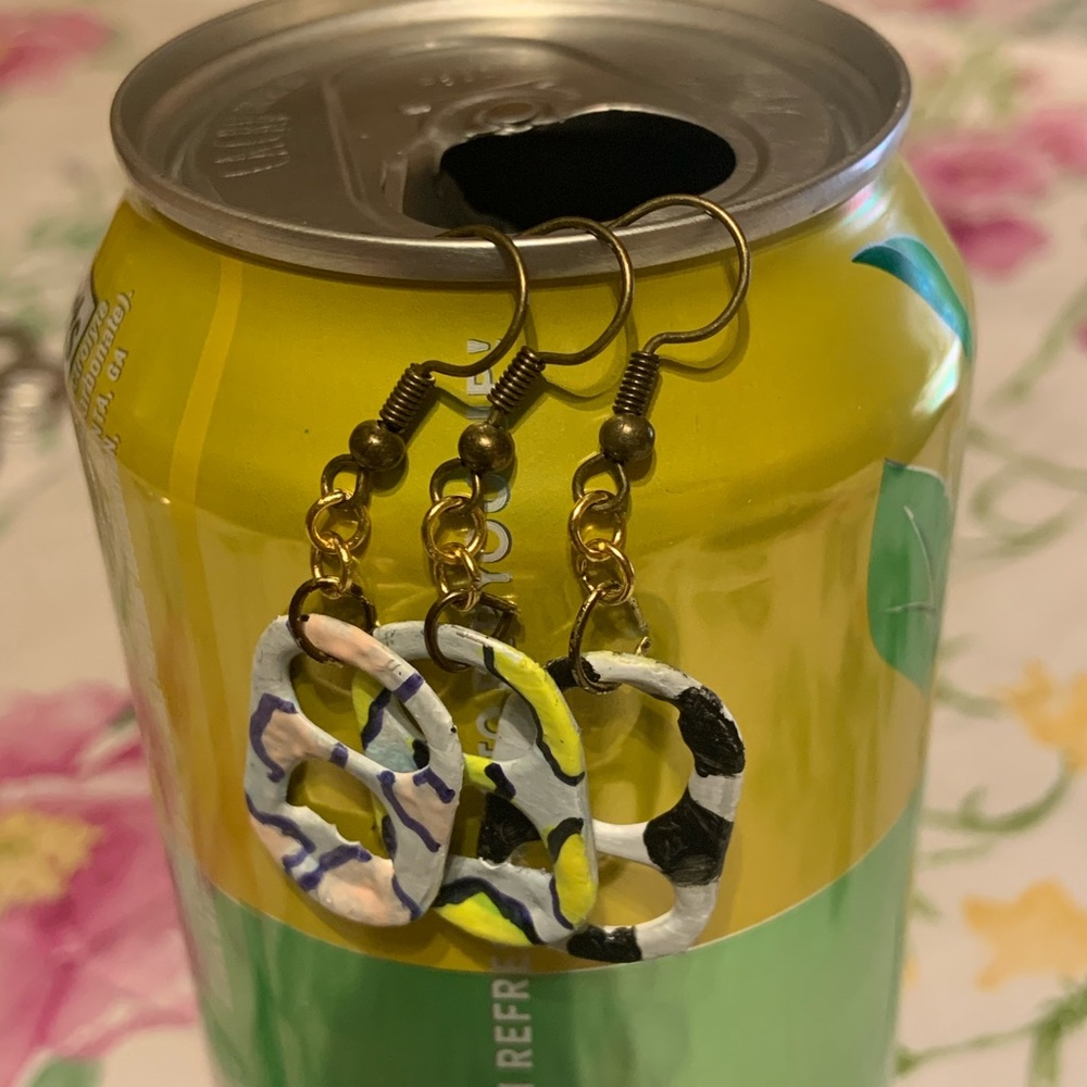 Cow print earrings
